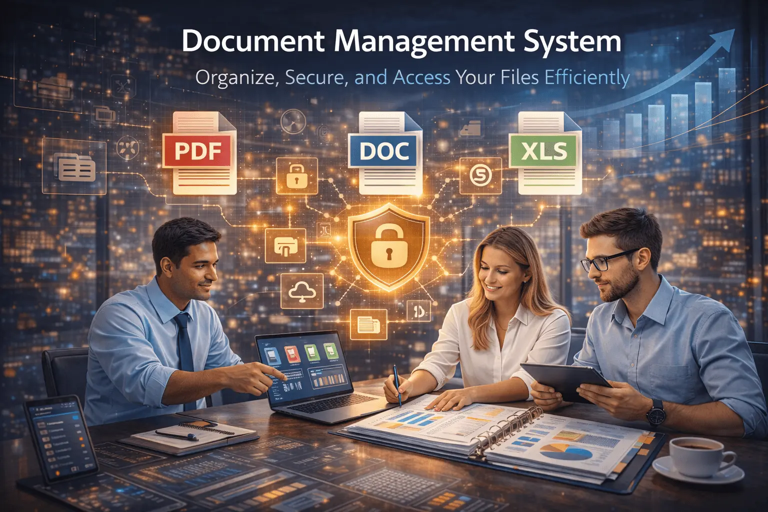 SmartUp ERP Document Management Dashboard