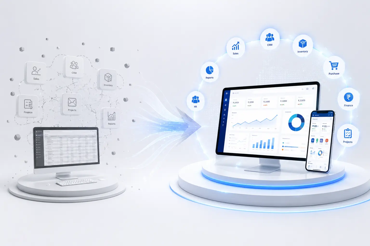 SmartUp ERP vs Zoho ERP Enterprise Comparison